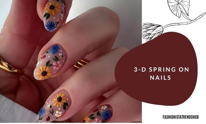 3-d spring on nails this spring