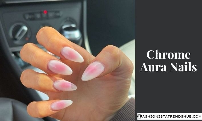 chrome aura nails