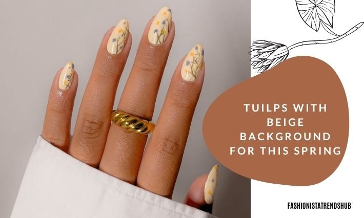 tuilps with beige background for this spring