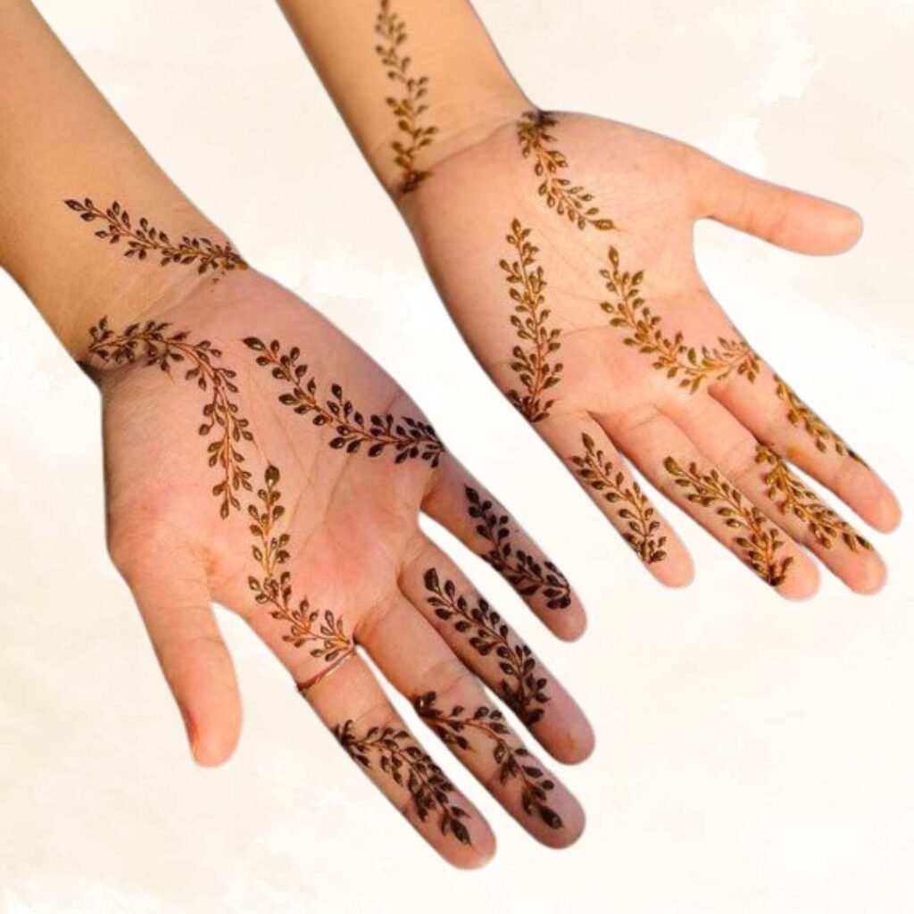 Floral Vine Mehndi Design