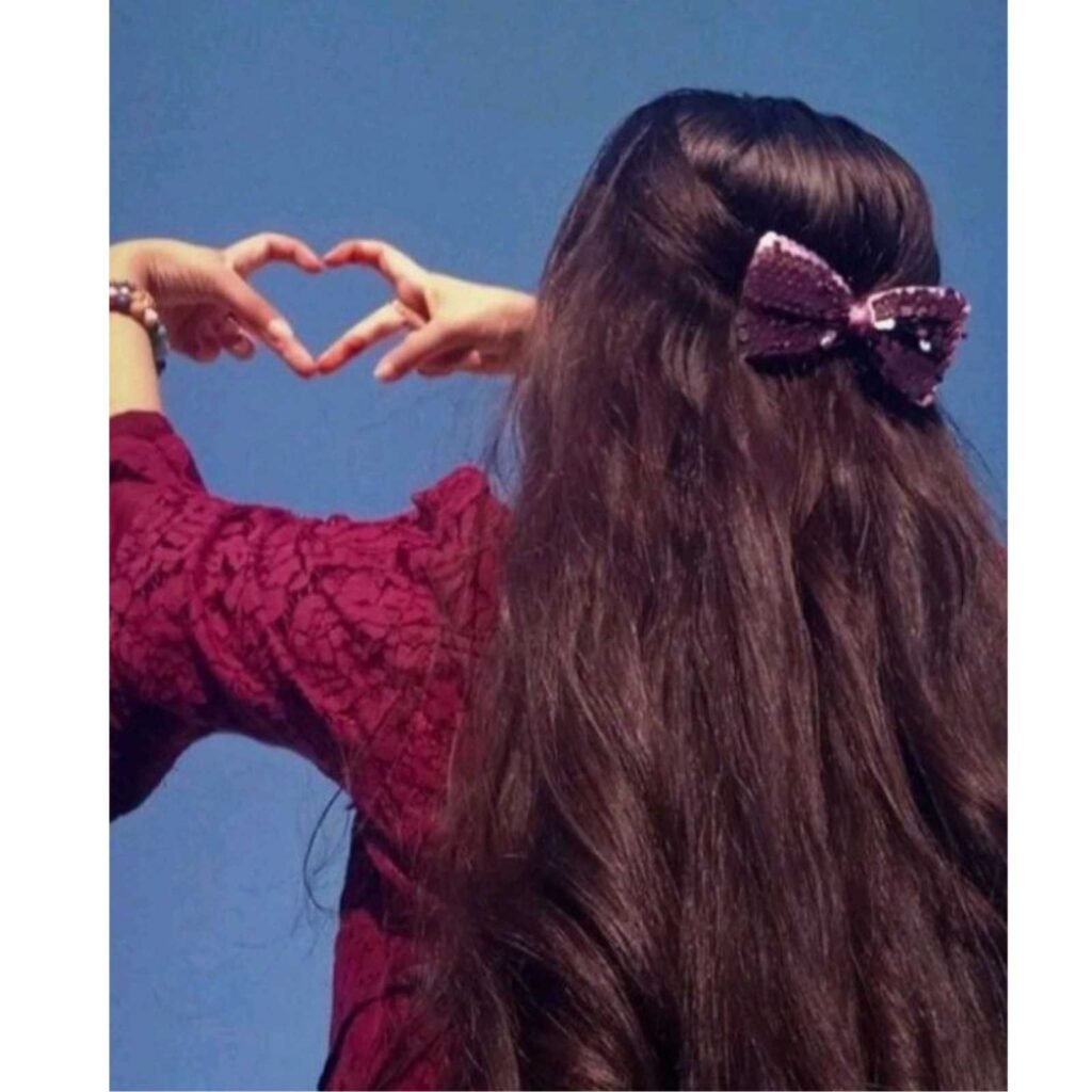 girl hidden face pic