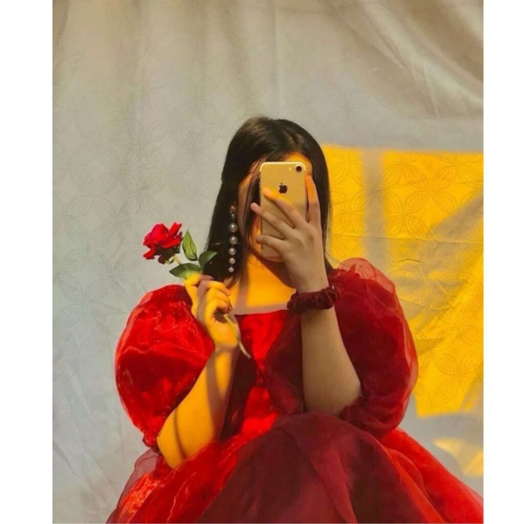 hide face girl photo