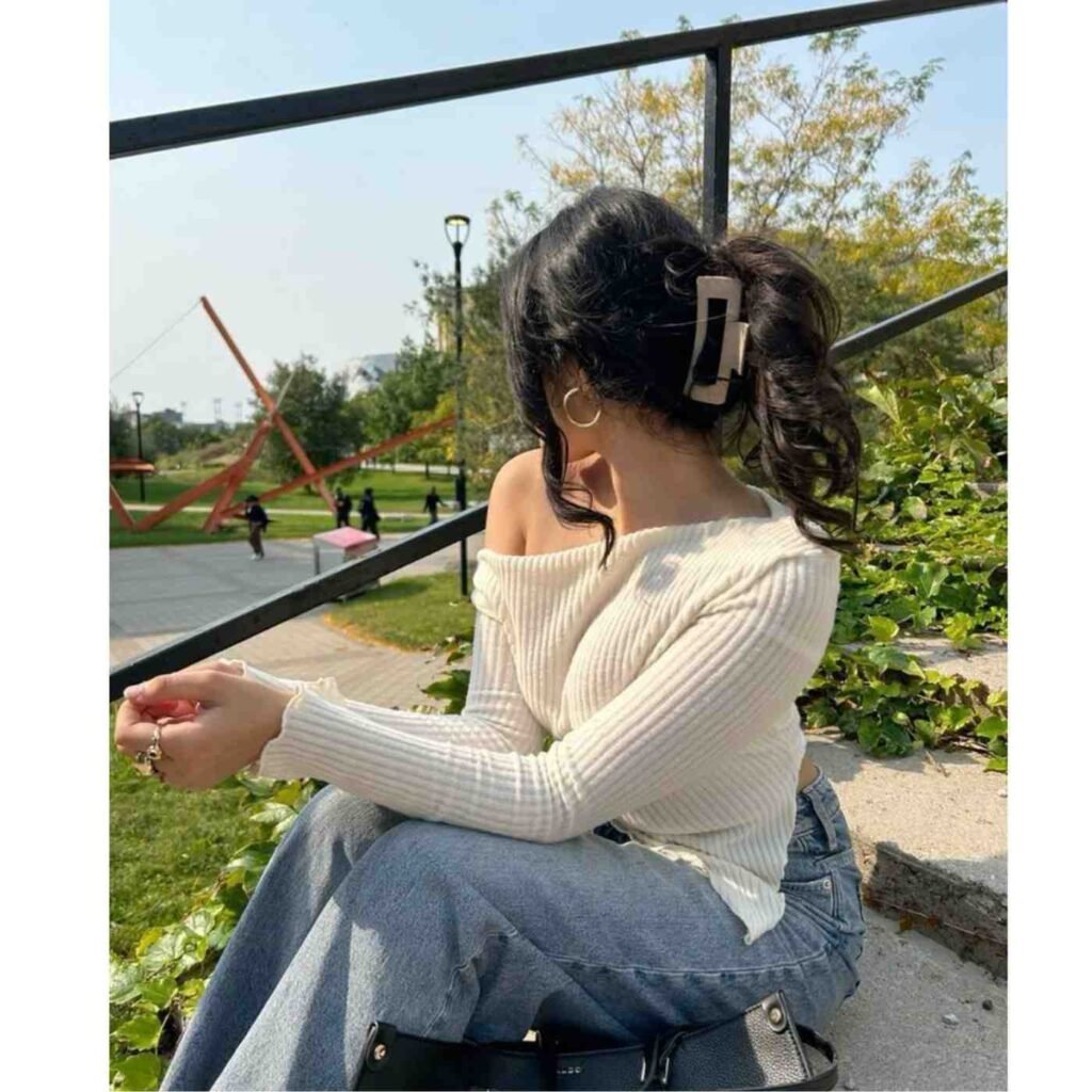 normal beautiful cute simple girl