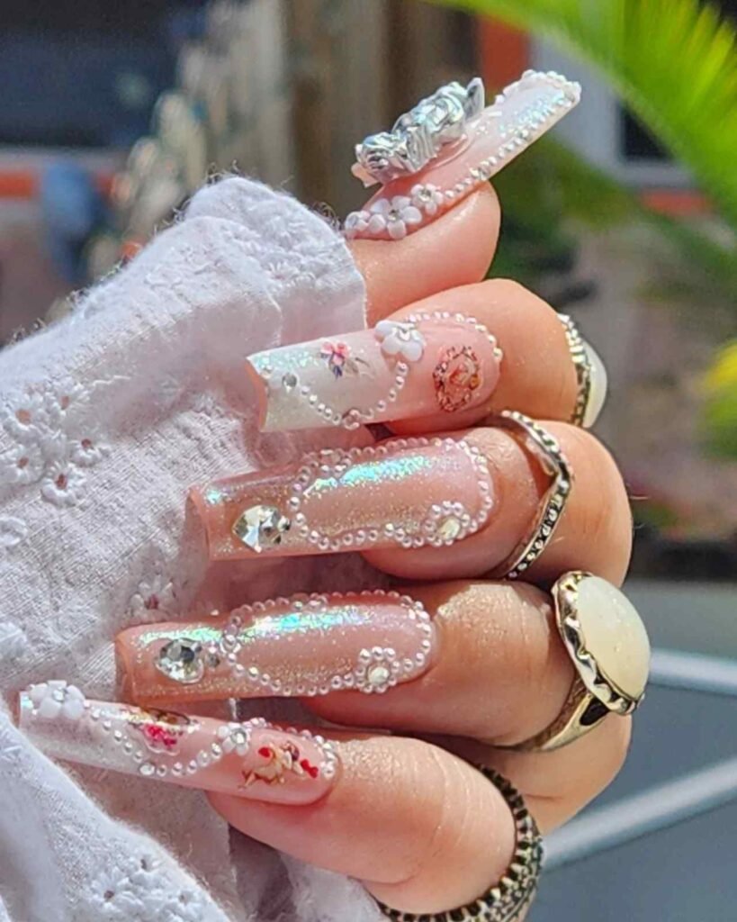 3d Bling Nail Designs