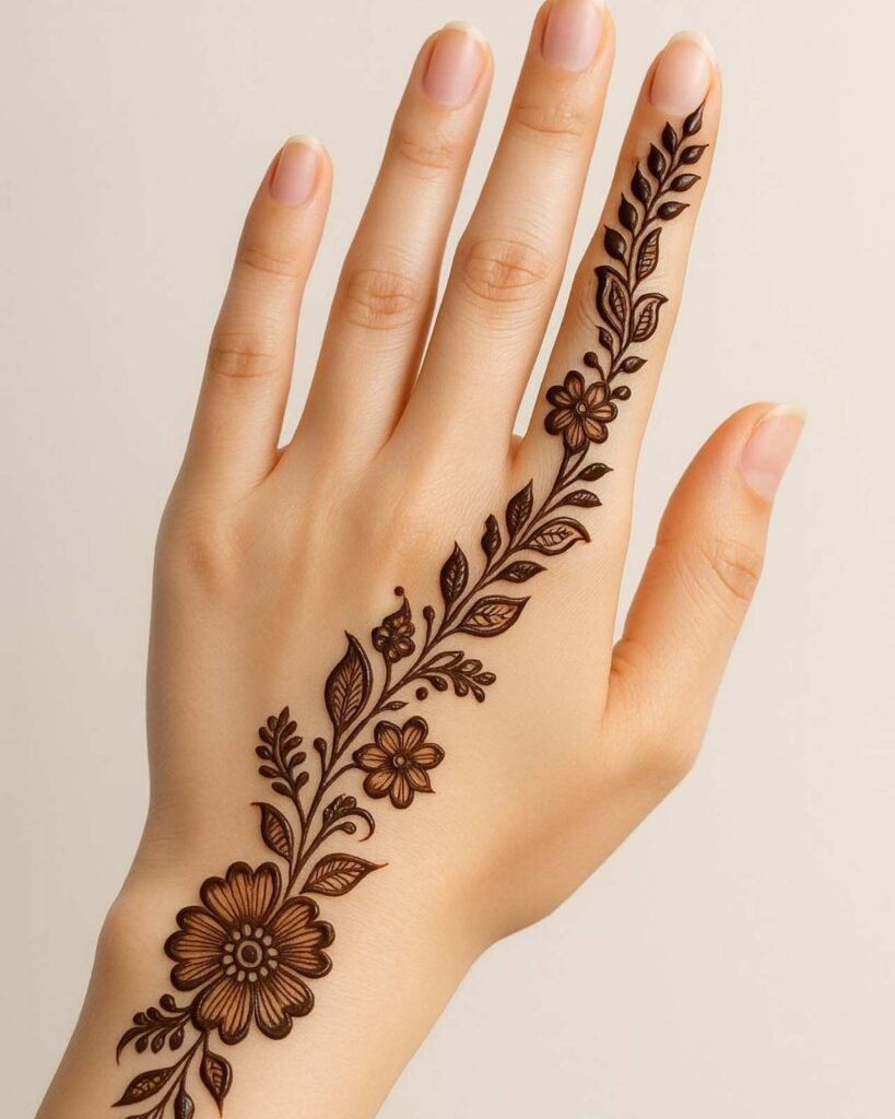 Arabic Floral Vine Back Hand