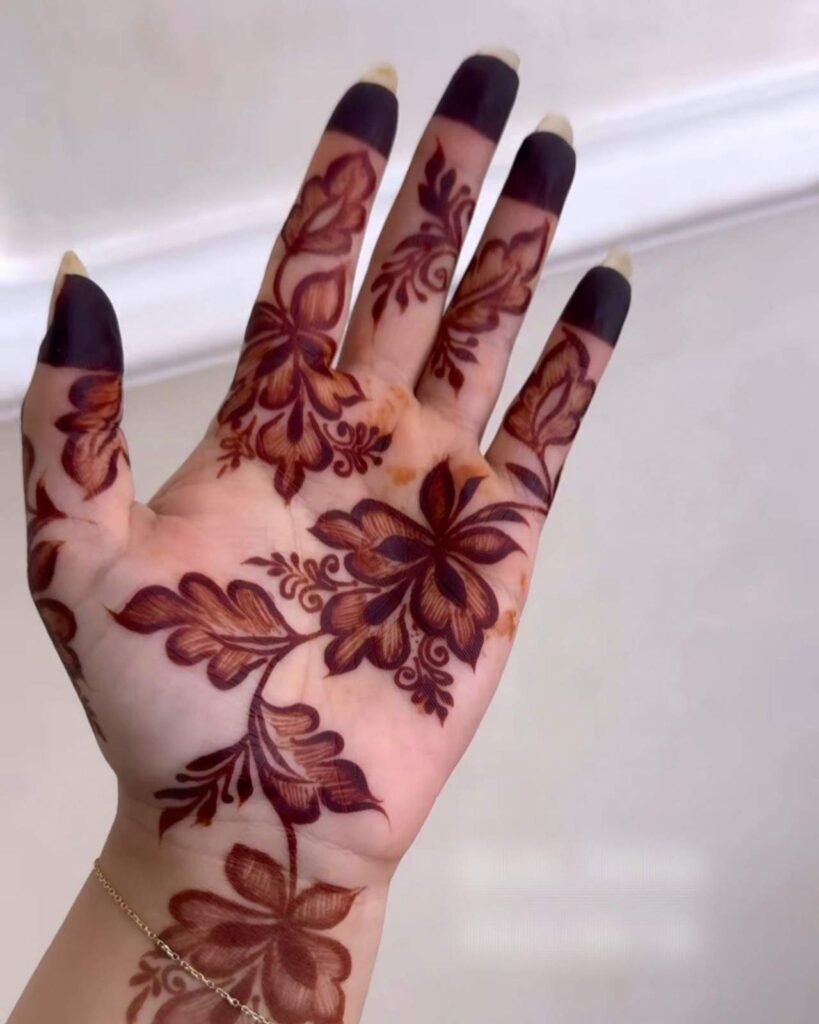 Arabic Rose Mehndi Design