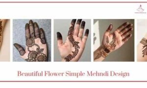 Beautiful Flower Simple Mehndi Design Flower Front Hand