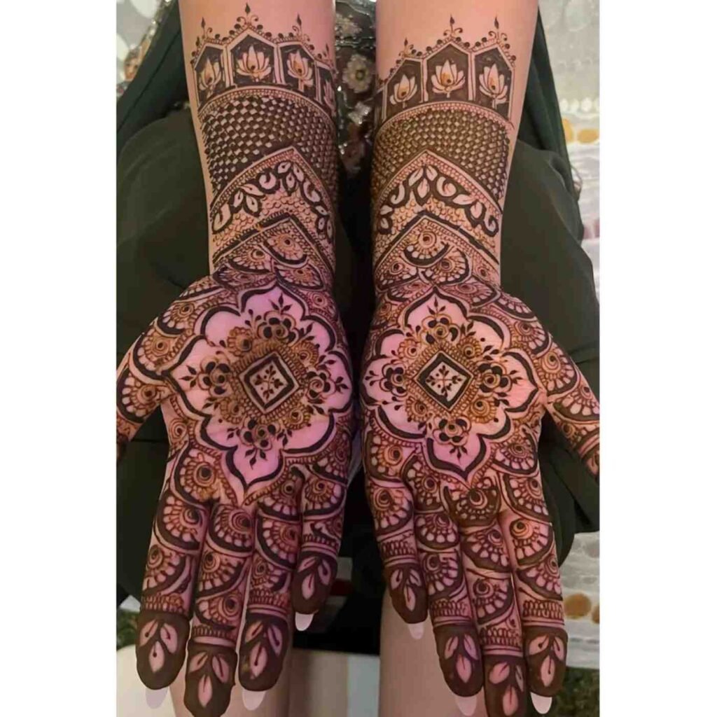 Contemporary Line Art Mehndi Design