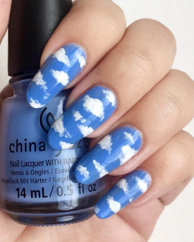Dreamy Cloud Nail Simple