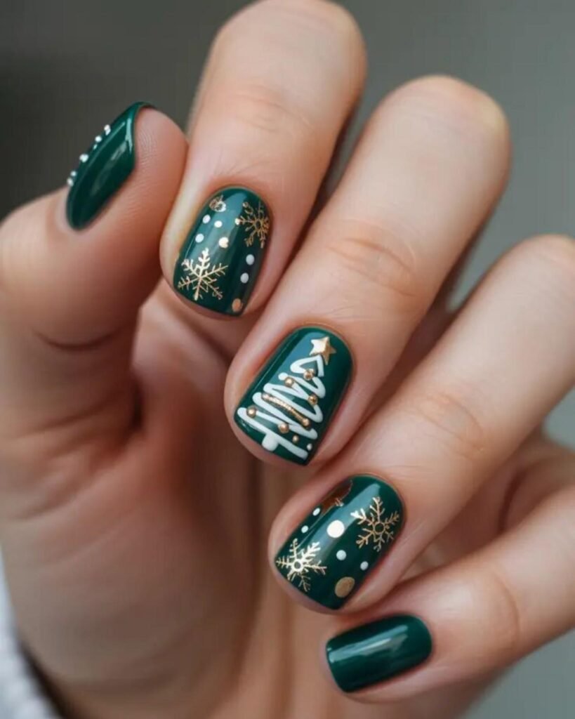 Emerald Green Nail Designs
