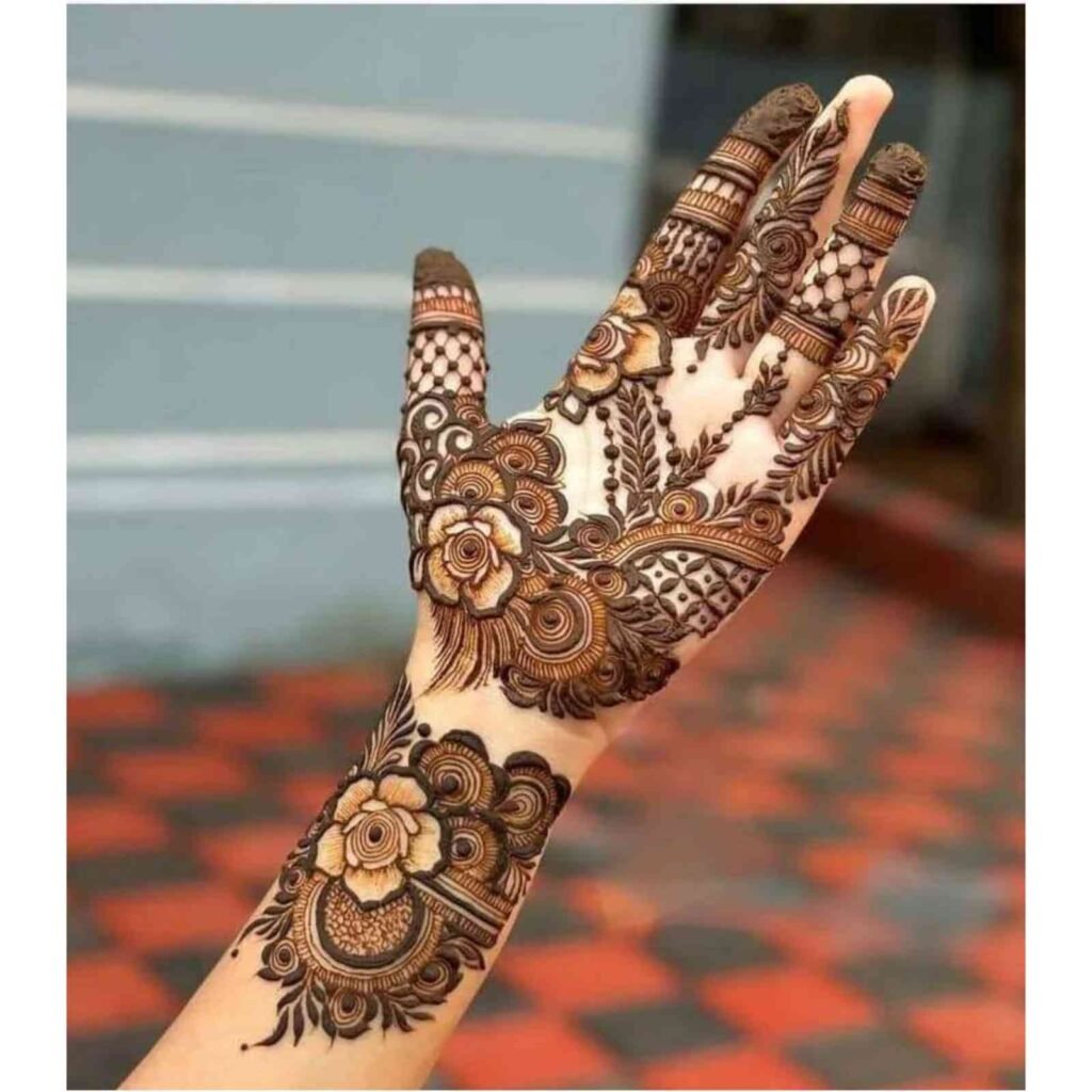 Floral Simple Arabic Mehndi Design