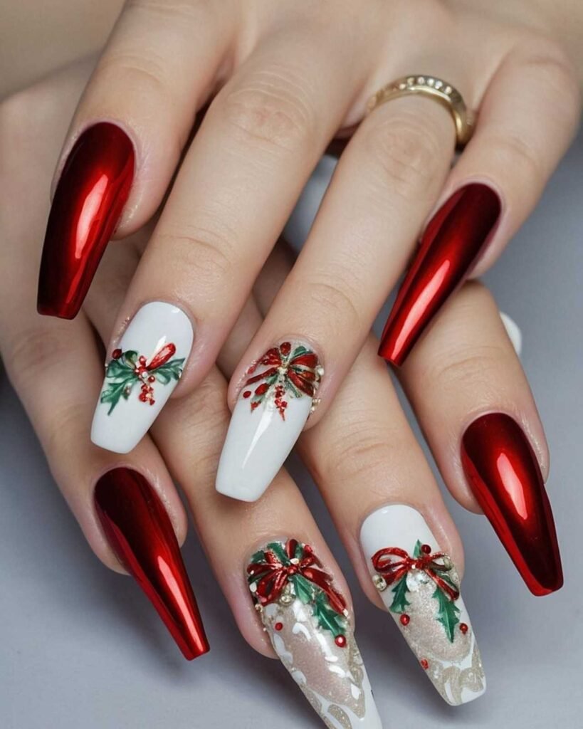 Gingerbread Nails Designs