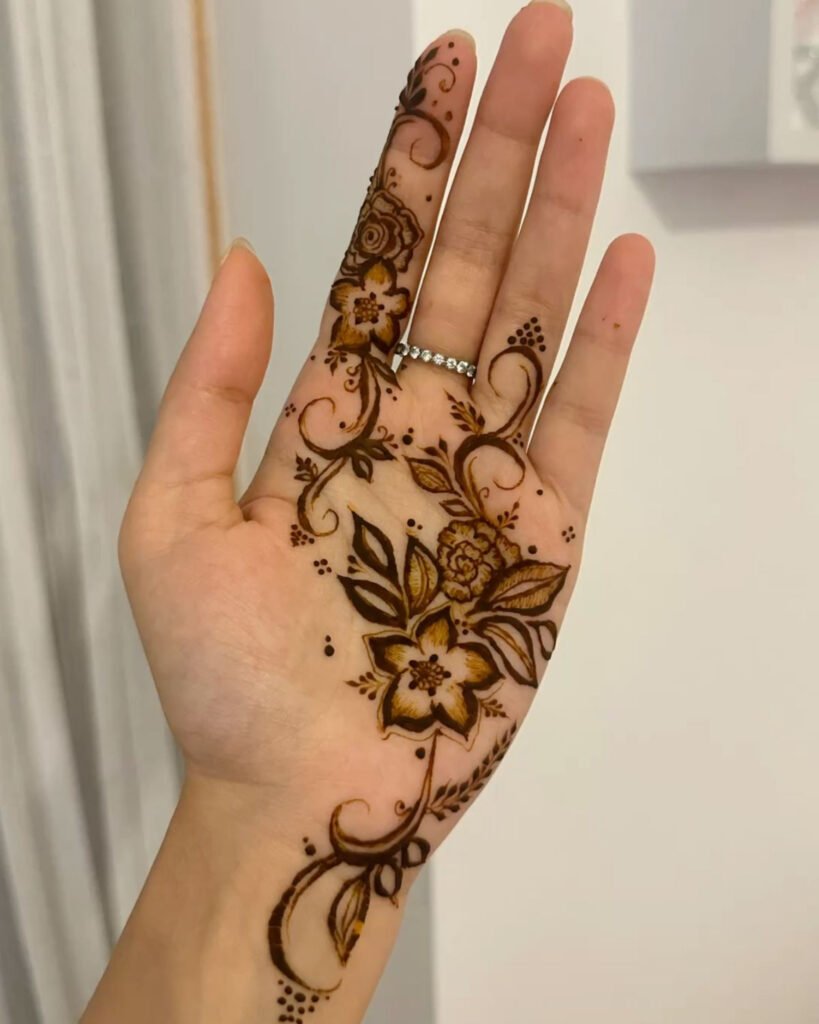 Heart and Floral Swirl