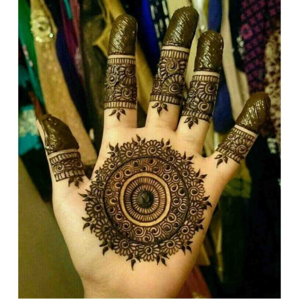 Mandala Tikki Mehndi Design