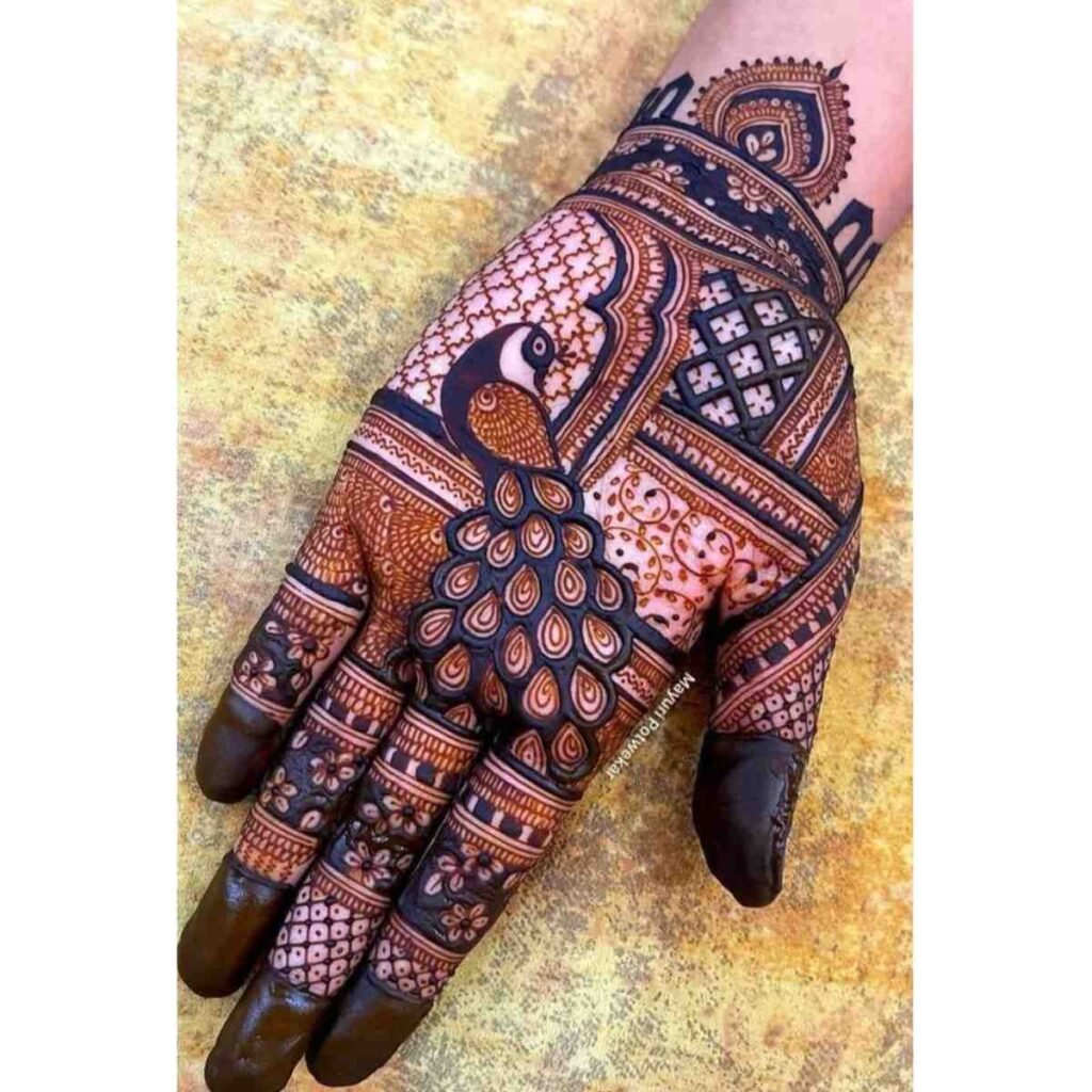 Peacock Graceful Mehndi Design