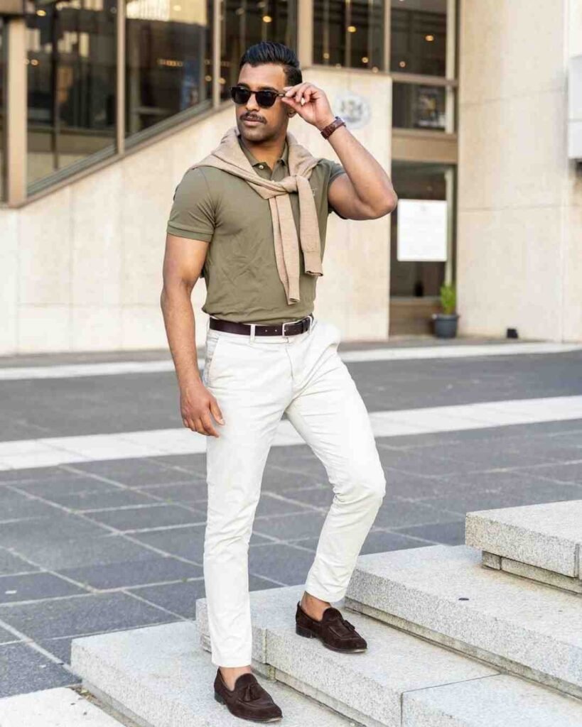 Polo Shirt Old Money Outfits Men Formal & Classy