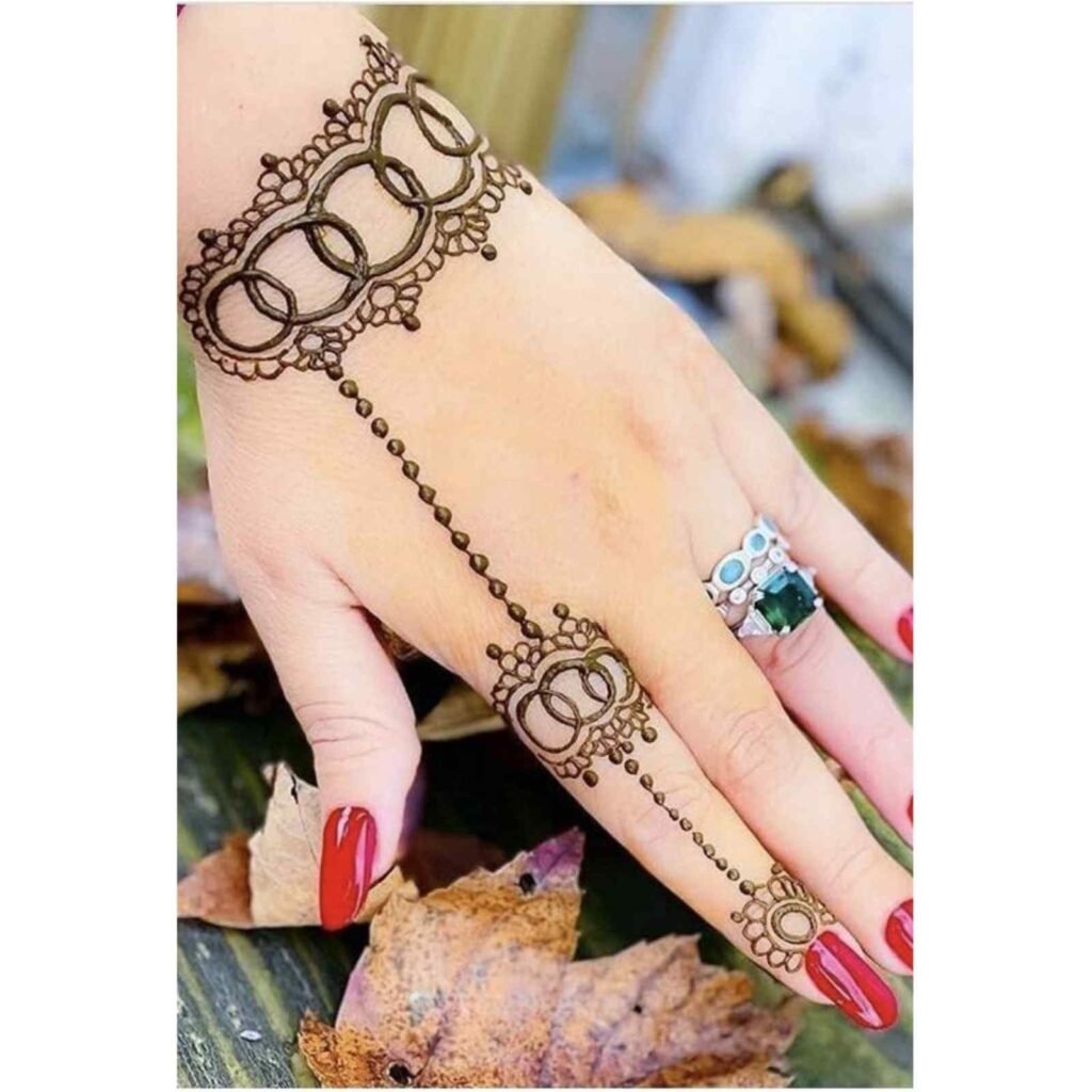 Ring Bracelet Mehndi Design