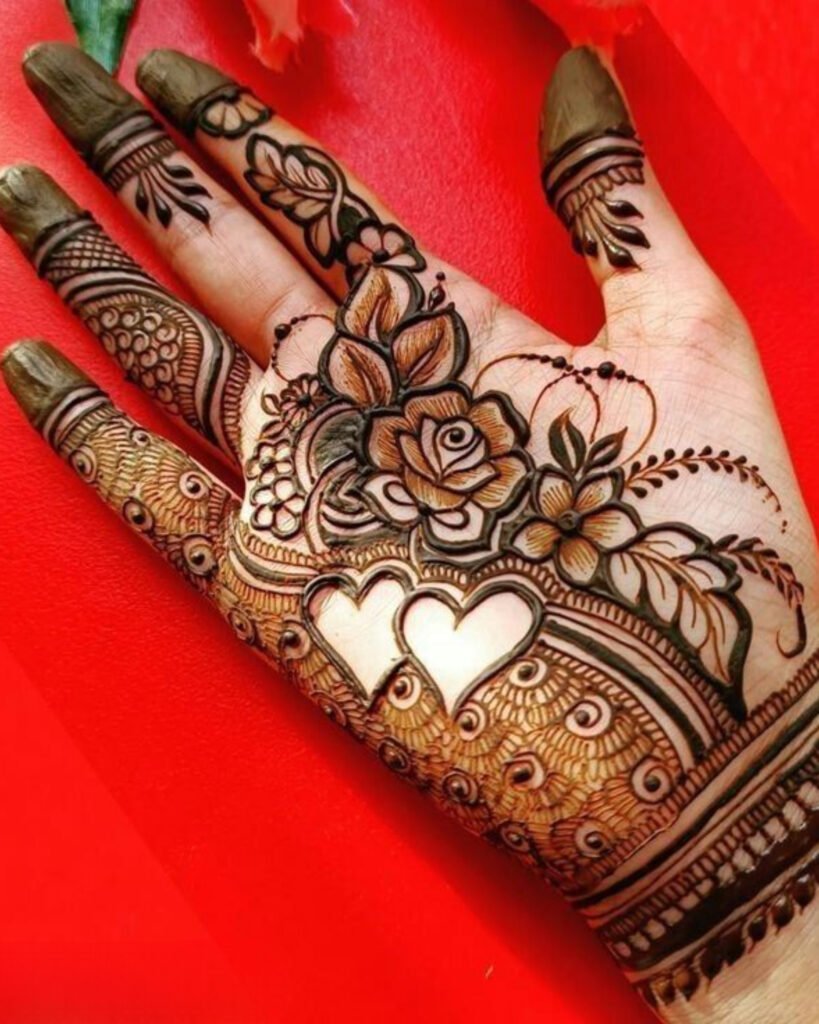 Rose Haath Phool Jewellery Mehendi Design For The Back Of Your Hand