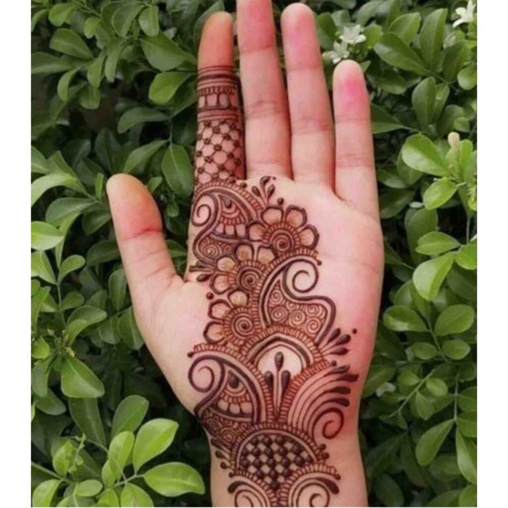 Simple Paisley Arabic Mehndi Design