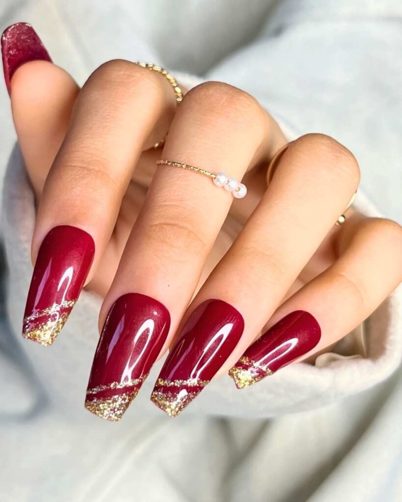 Wedding Nails for an Indian Bride
