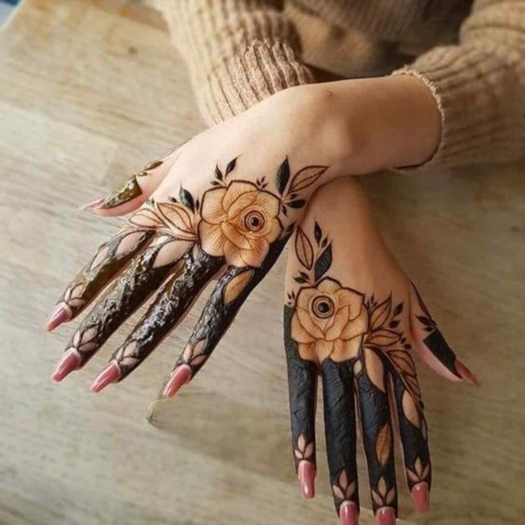 Arabic Rose Mehndi Designs