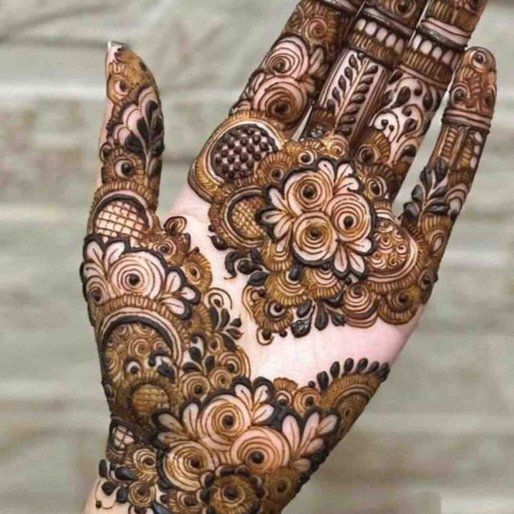 Gulf Mehndi Design Back Hand