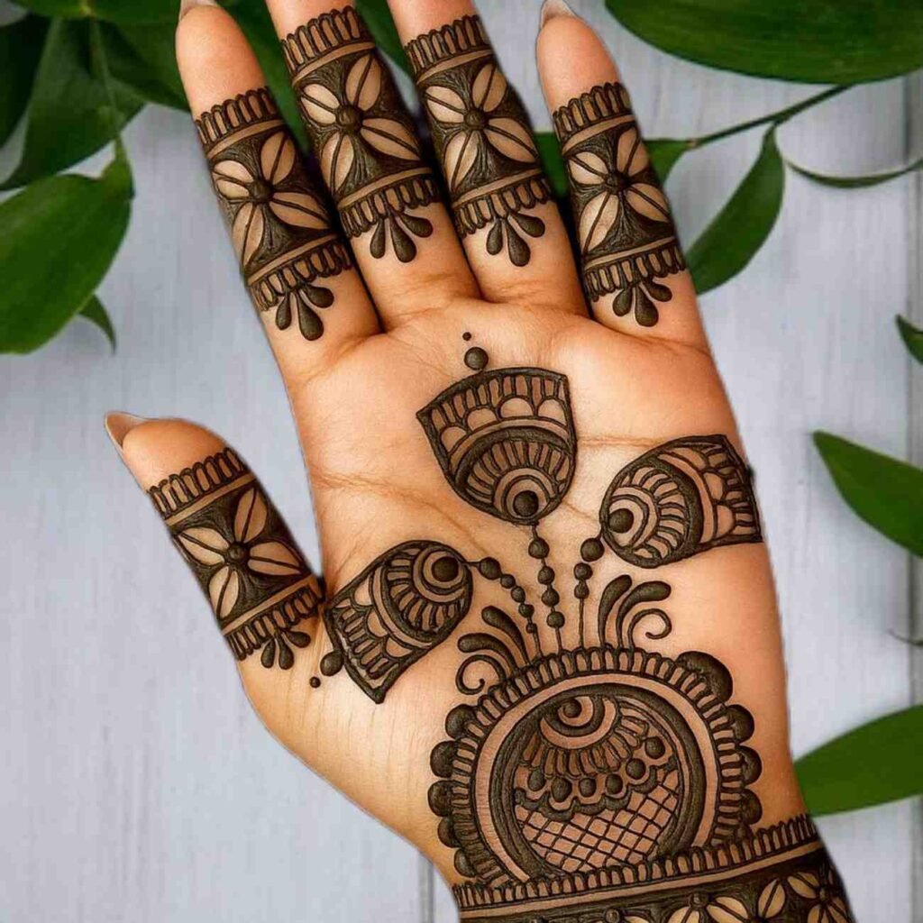 Jhumka Mehndi Design
