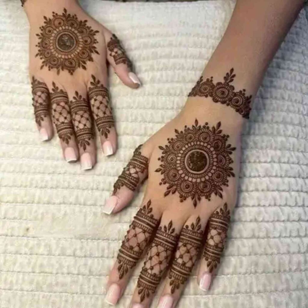 Stylish Back Hand Mehndi Designs