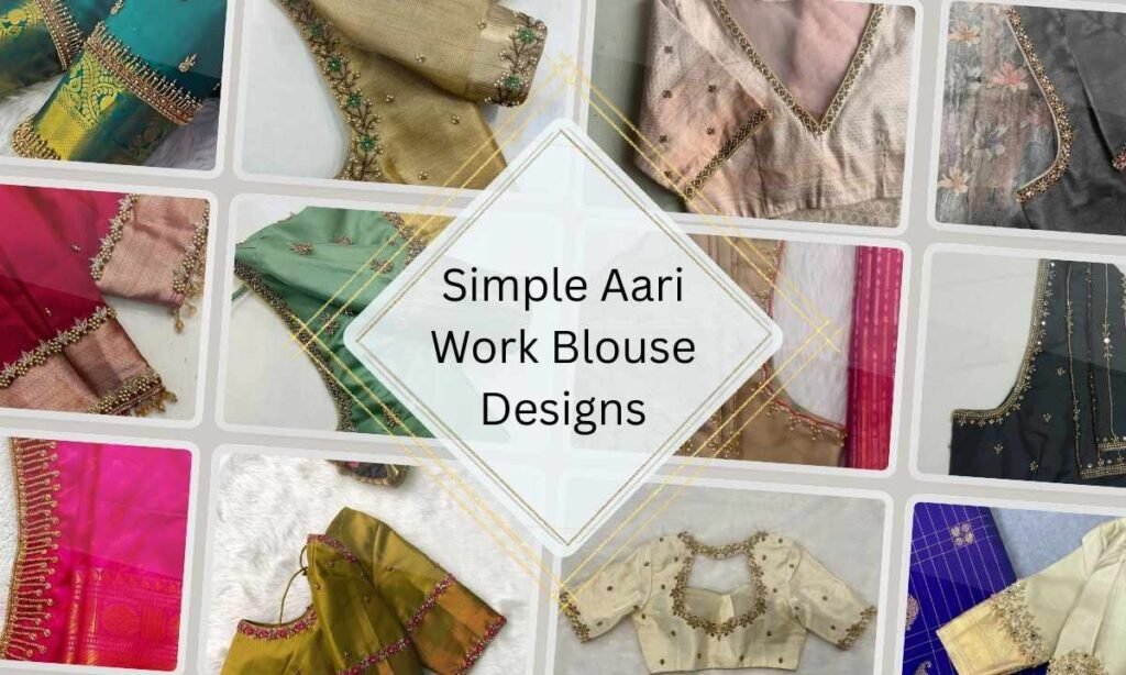 bridal simple aari work blouse designs basic simple aari work blouse designs simple aari work blouse designs for beginners new simple aari work blouse designs simple aari work blouse designs images simple aari work blouse designs simple aari work blouse designs Simple Blouse with tassels on the back