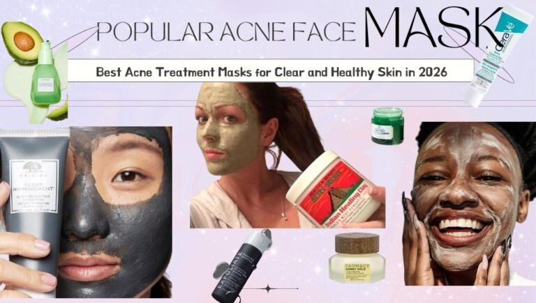 acne treatment face masks and skincare products designed for pimples, blackheads, and oily acne-prone skin.