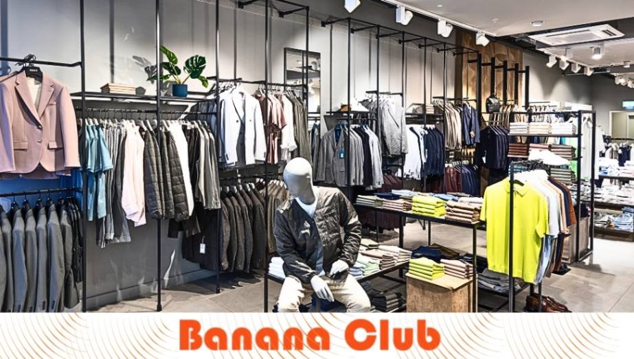 Banana Club fashion categories including shirts, T-shirts, jeans and trousers