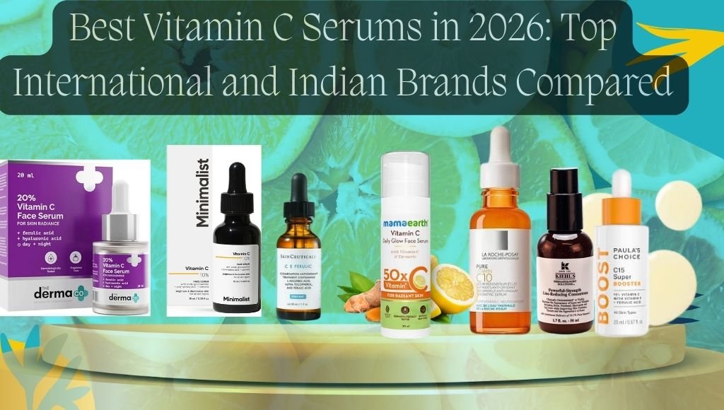 Comparison of leading Vitamin C serum brands for brightening, dark spots, anti-aging, and daily skincare.