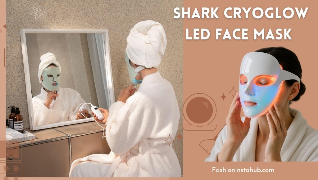 Shark CryoGlow LED Face Mask for glowing skin.